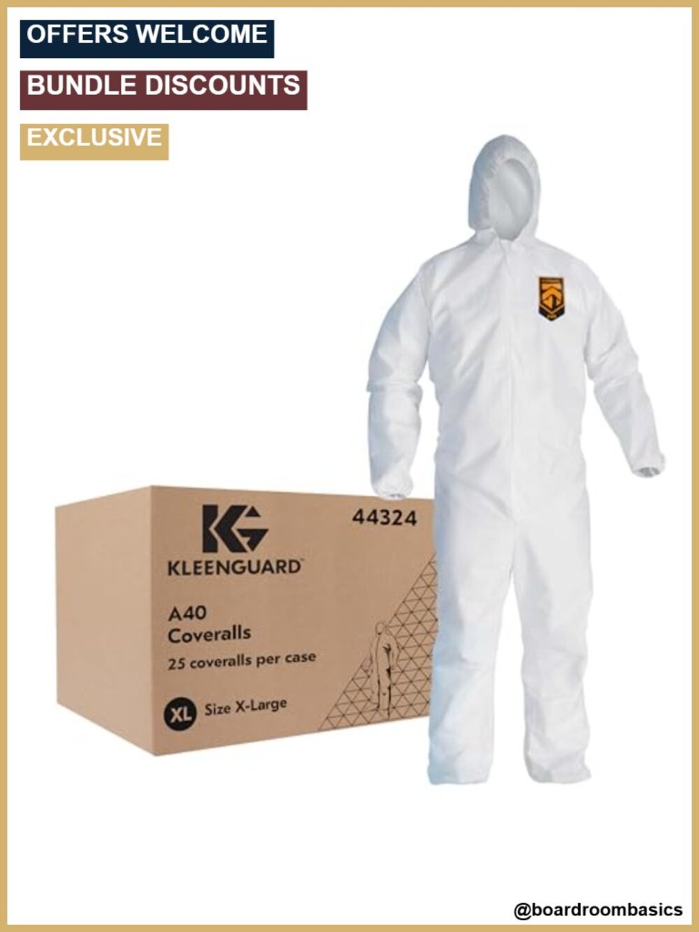 KleenGuard A40 Coveralls, Microporous Film Laminate, Disposable Workwear